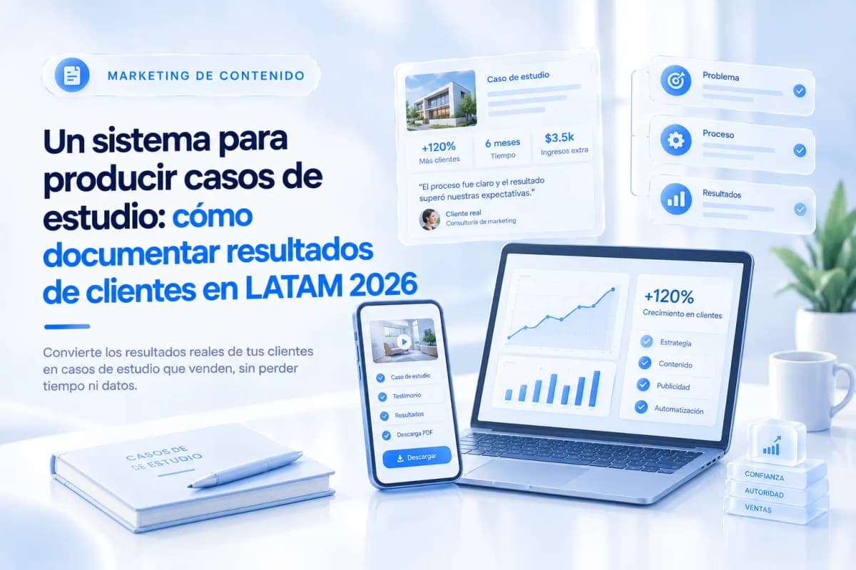 Un sistema para producir casos de estudio: cómo documentar resultados de clientes en LATAM 2026