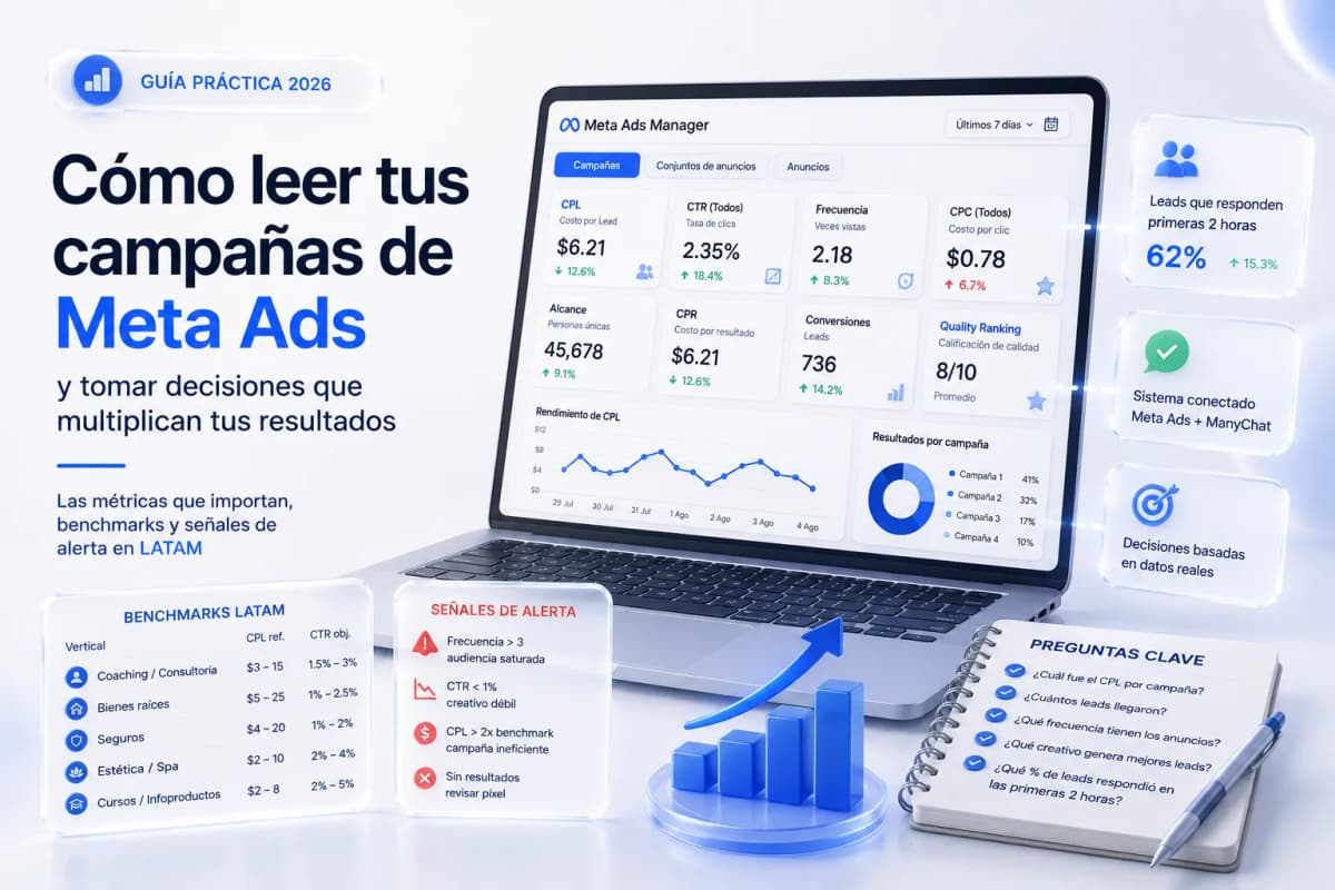 Cómo analizar tu reporte de Meta Ads y saber exactamente qué está funcionando (sin ser experto)