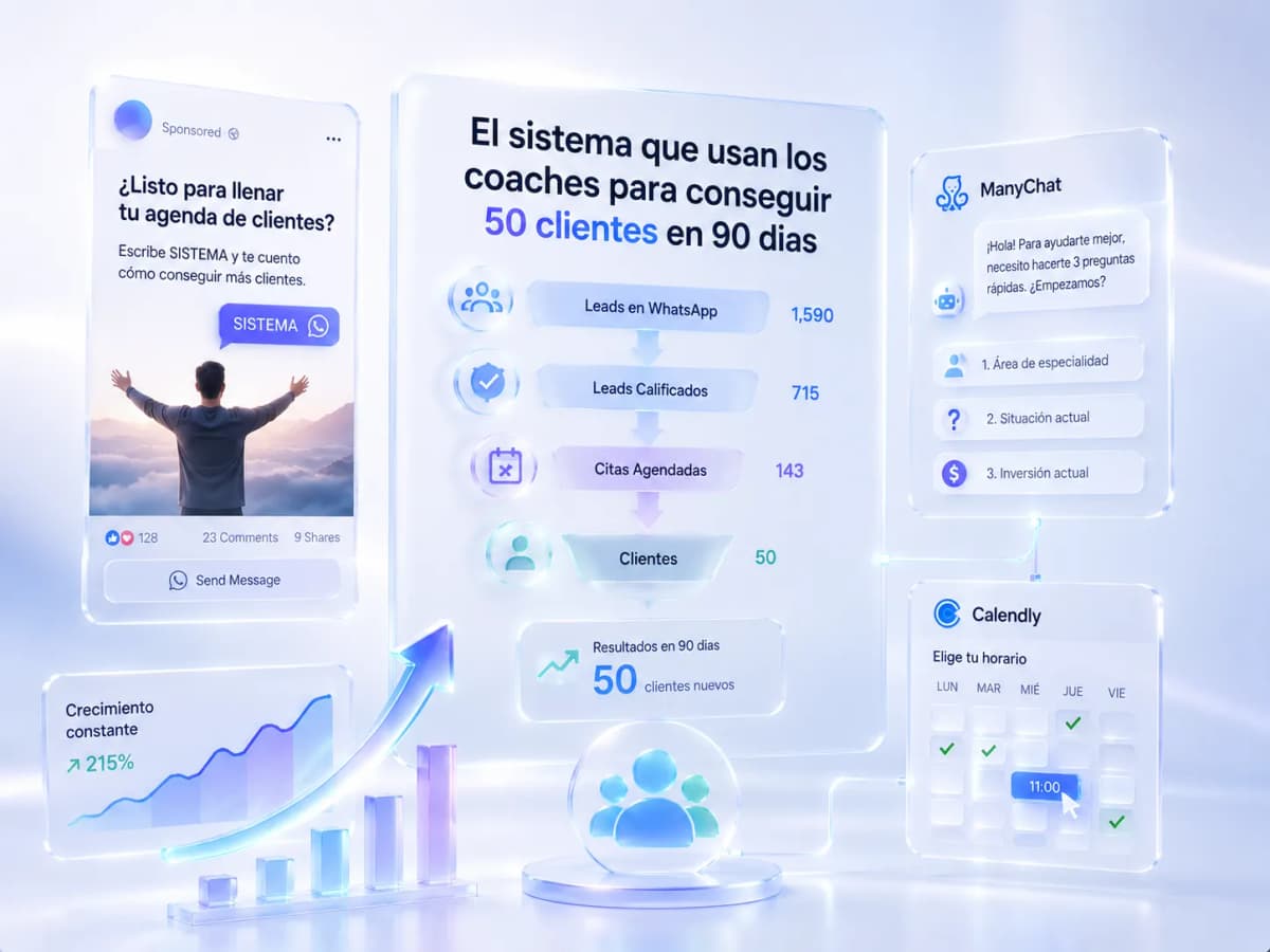 The System Coaches Use to Get 50 Clients in 90 Days with ManyChat and Meta Ads