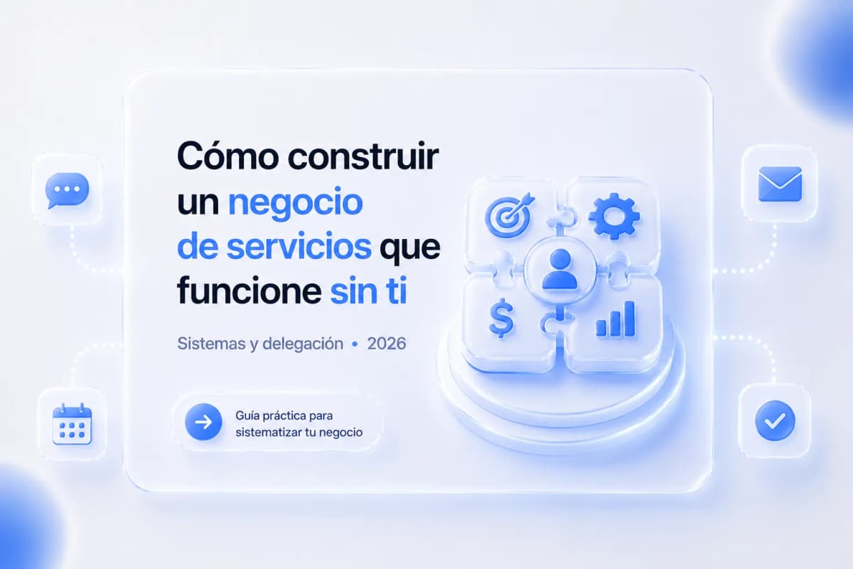 Cómo construir un negocio de servicios que funcione sin ti: sistemas y delegación para coaches y consultores en 2026