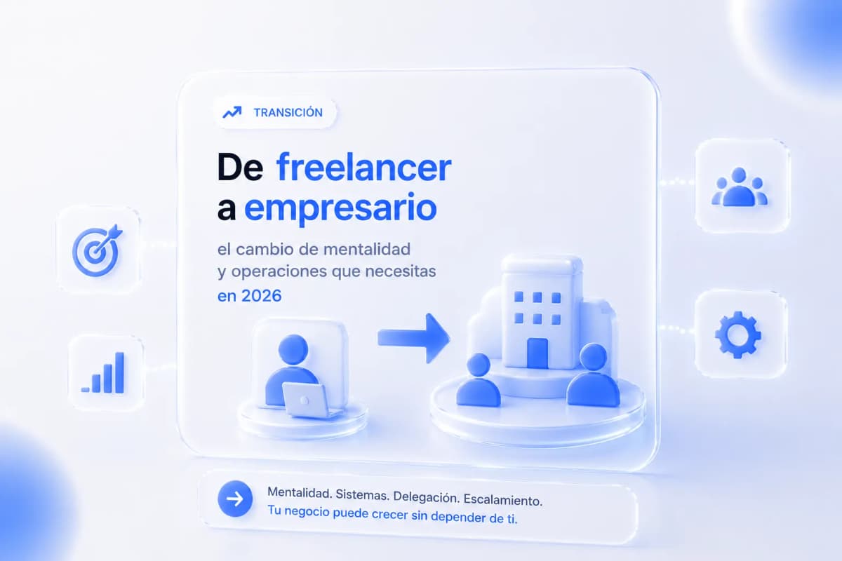 De freelancer a empresario en LATAM: el cambio de mentalidad y operaciones que necesitas en 2026