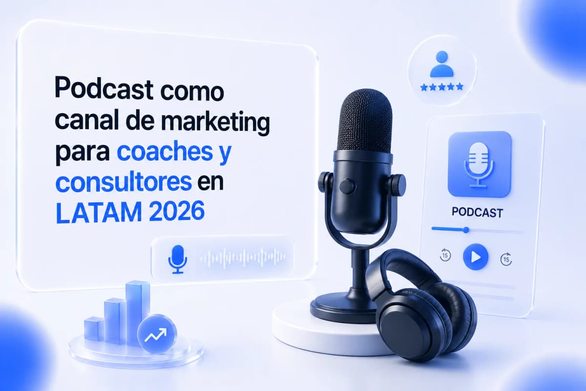 Podcast como canal de marketing para coaches y consultores en LATAM: guía práctica para empezar en 2026