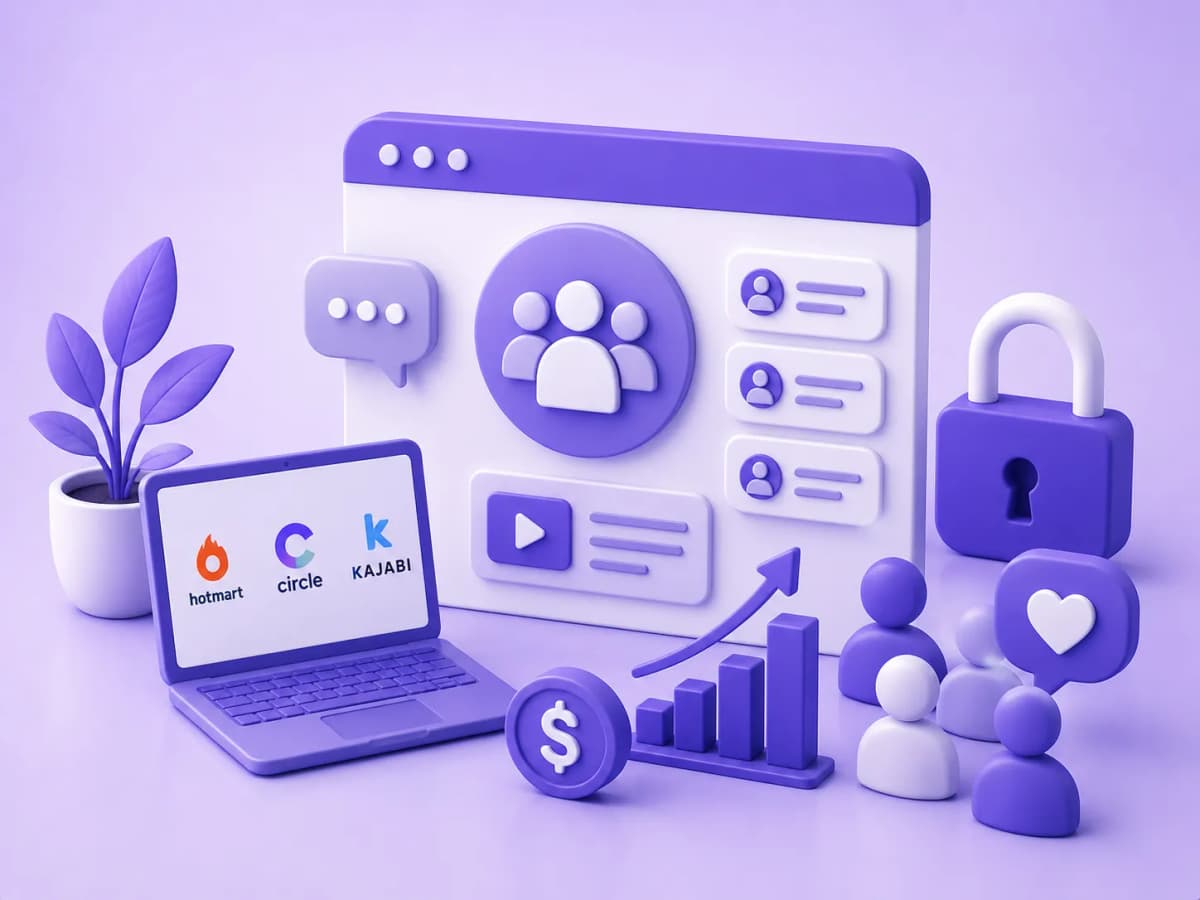 Comunidades de pago para coaches y consultores en LATAM: Hotmart, Circle y Kajabi explicados en 2026