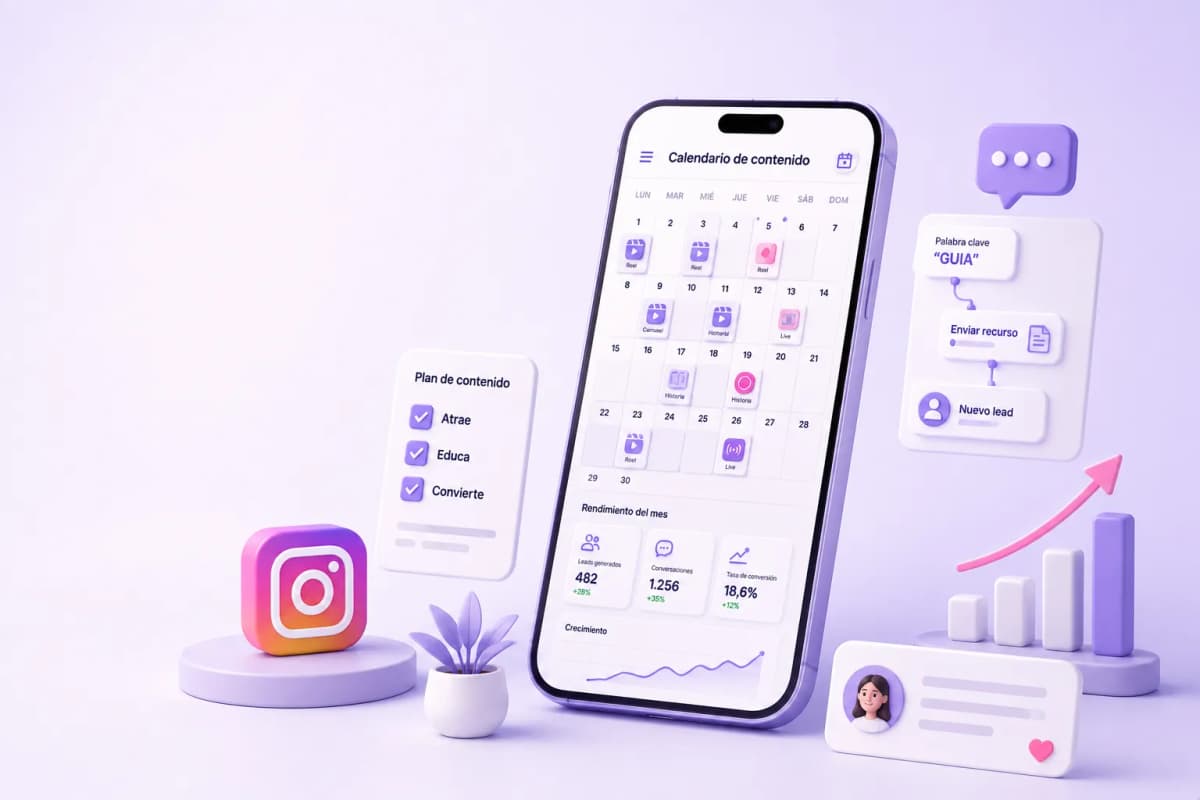 Plan de contenido de 30 días para coaches en Instagram: el calendario que genera leads todos los días