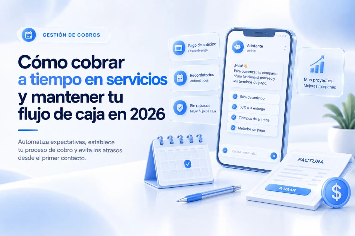 Flujo de caja para negocios de servicios: cómo cobrar a tiempo sin perder clientes