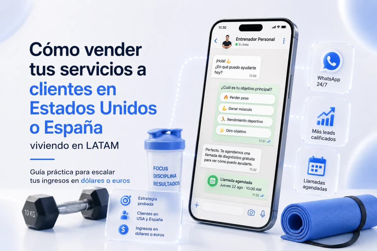 Marketing digital para fitness trainers y entrenadores personales en LATAM: consigue clientes con Meta y WhatsApp en 2026
