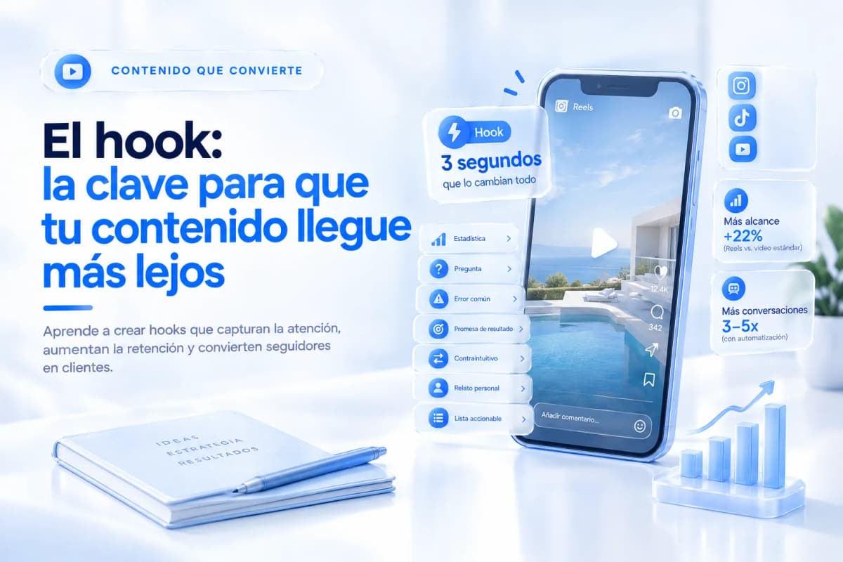 Los mejores hooks para Instagram, TikTok y Reels que detienen el scroll en LATAM 2026