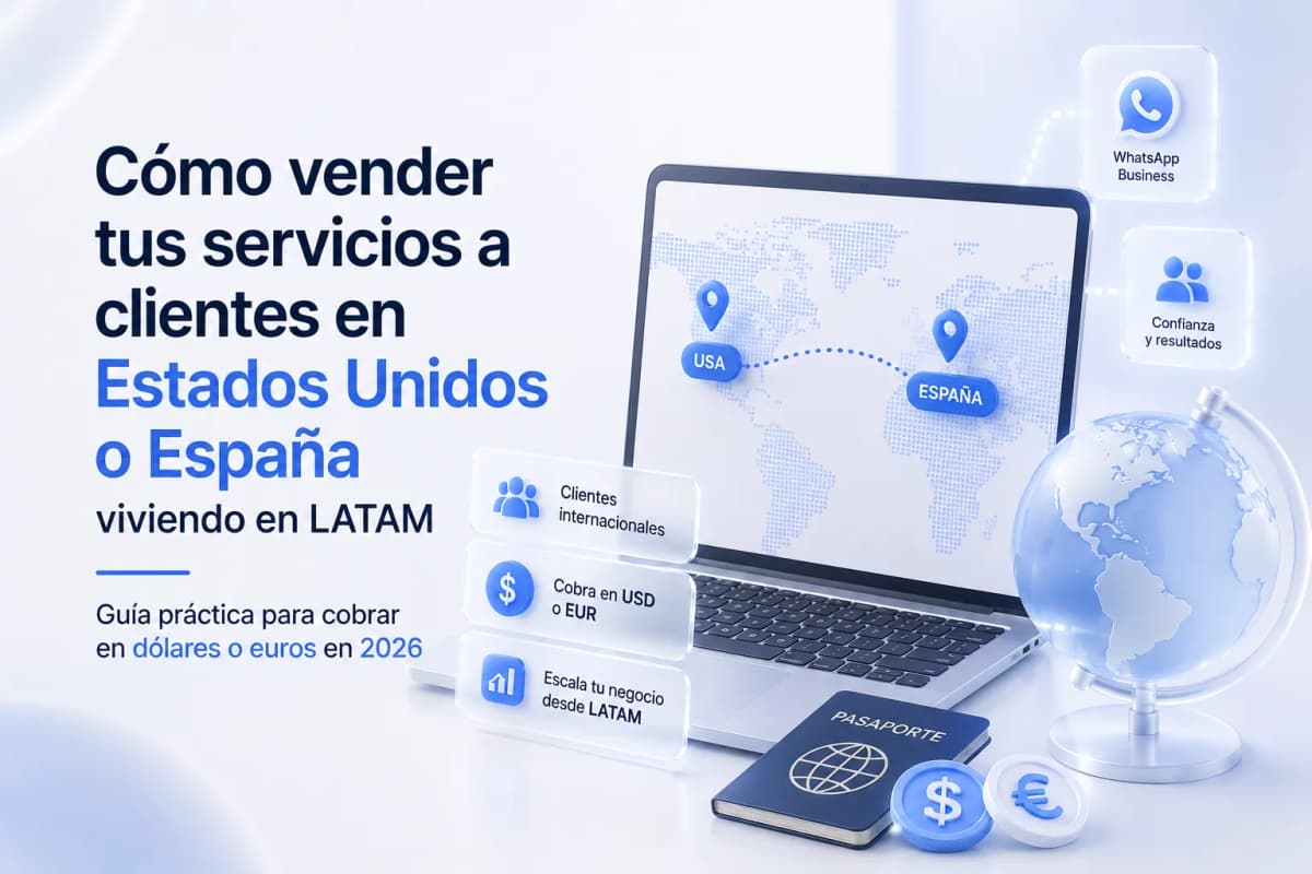 Cómo vender tus servicios a clientes en Estados Unidos o España viviendo en LATAM: guía práctica 2026