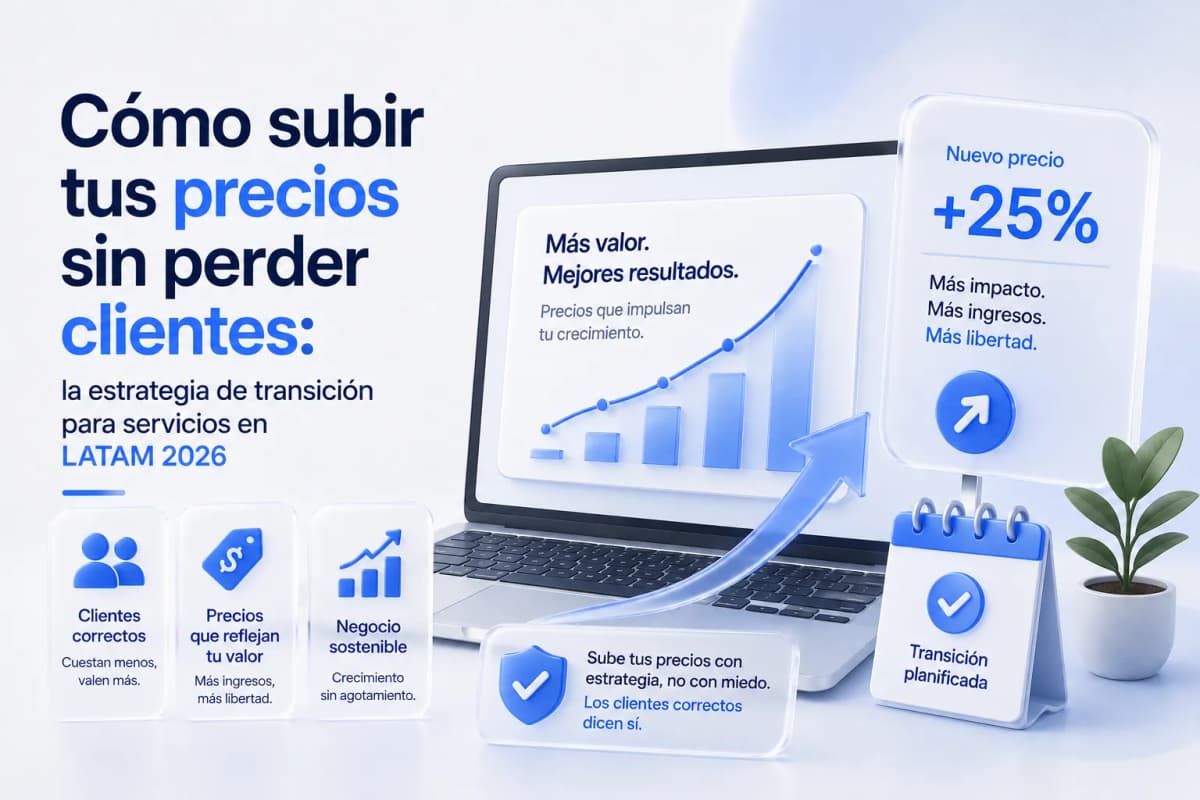 Cómo subir tus precios sin perder clientes: la estrategia de transición para servicios en LATAM 2026